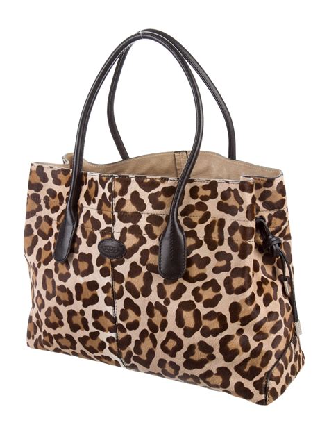 leopard print tote bag